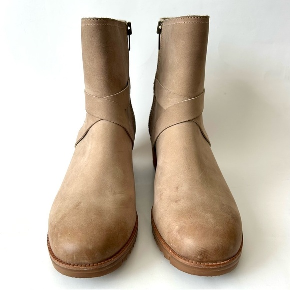Sorel Cate Buckle Boots in Sandy Tan Waterproof Leather - Picture 6 of 13